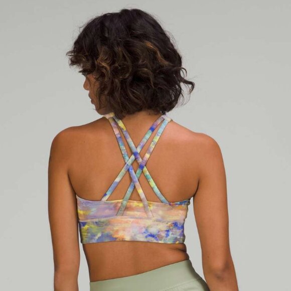 LULULEMON Energy High-Neck Longline Tough Bra Medium Support Altered Nature 4 - Picture 2 of 15